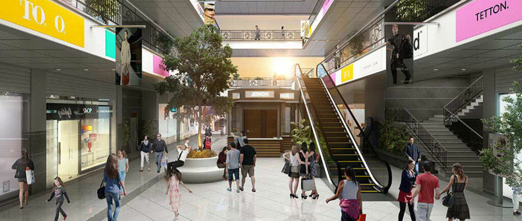 inside view of Gaur World Street Mall