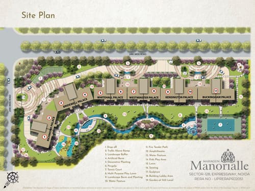 Site plan of Mahagun Manorialle