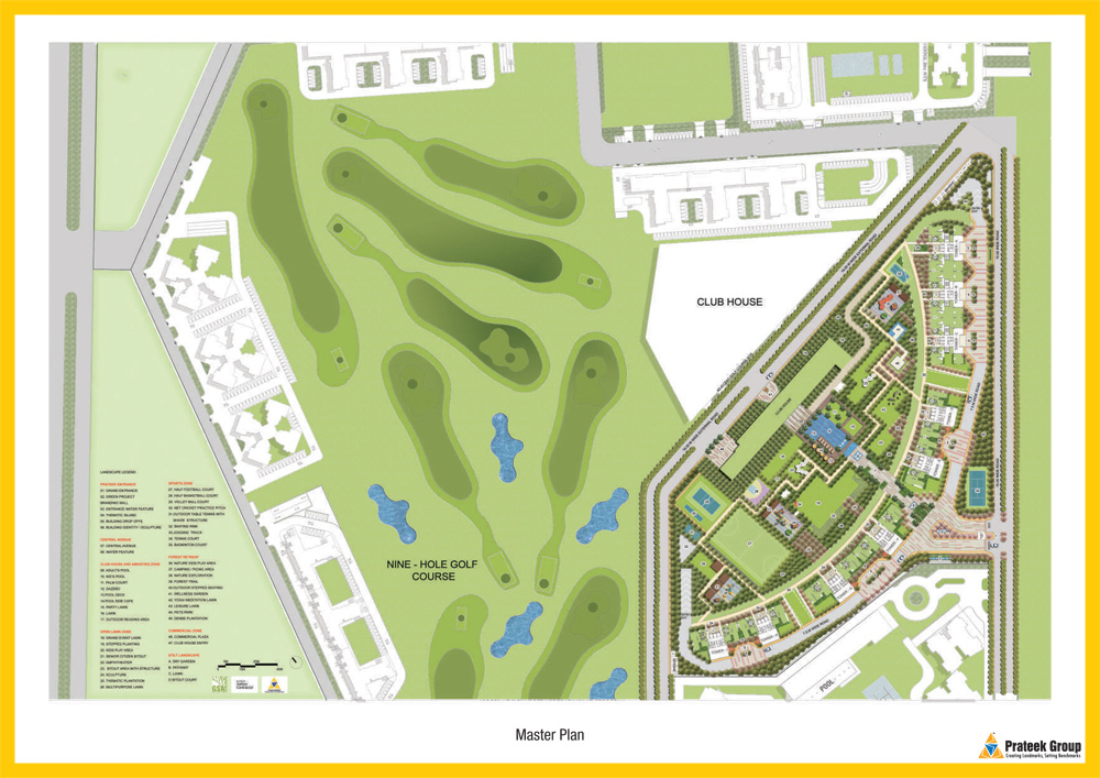 site plan of Prateek Canary