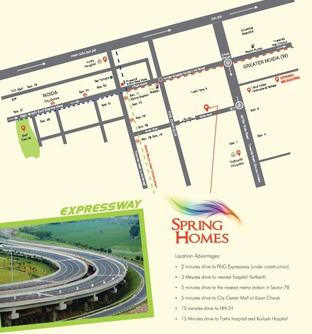 Location of Spring Homes