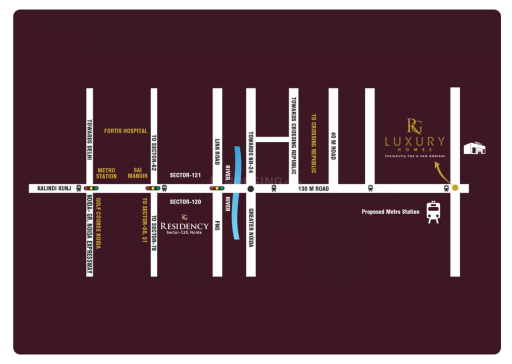 Location of RG Luxury Homes and its Advantages